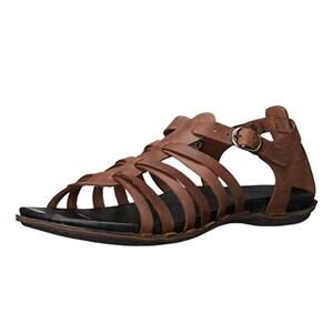 KEEN Alman New Chestnut Brown Leather Gladiator Strappy Sandals Women's Size 7.5